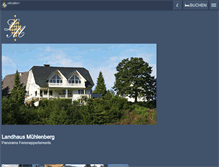 Tablet Screenshot of landhaus-muehlenberg.com